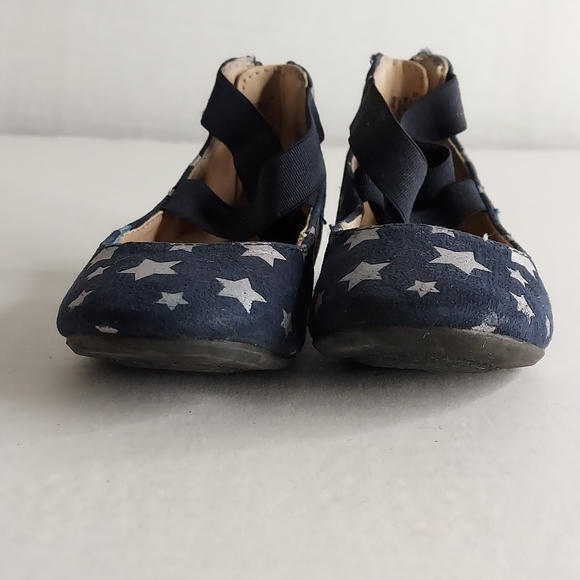 Cat & Jack Girl's Navy Silver Stars Shoes - Picture 6 of 12